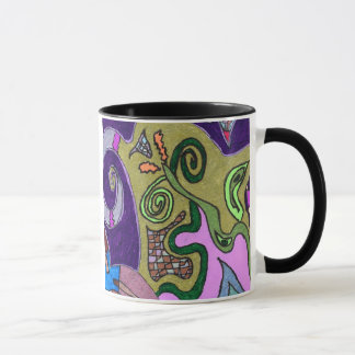 "Gold Elephant" original abstract Mug