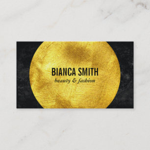 Gold Embellish II Black Business Card