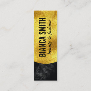 Gold Embellish III Black Mini Business Card