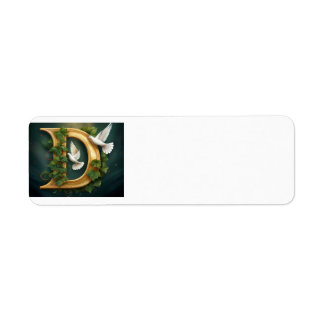 Gold Emboss D Label