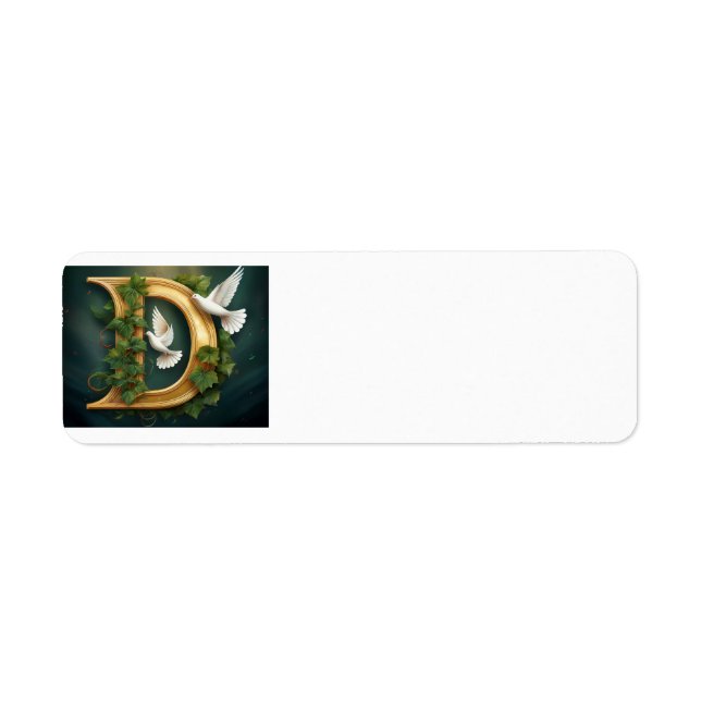 Gold Emboss D Label (Front)