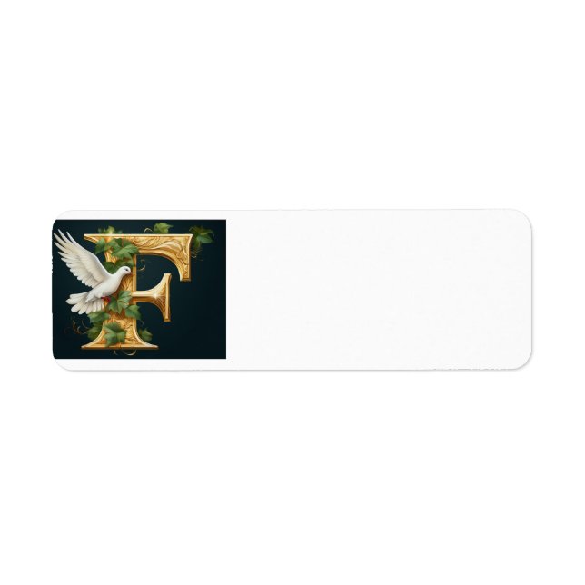 Gold Emboss F Label (Front)