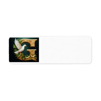 Gold Emboss G Label