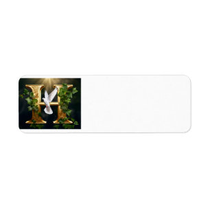 Gold Emboss H Label