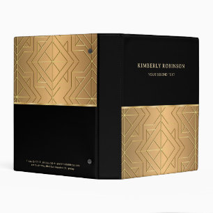 Gold Emboss Mini Binder