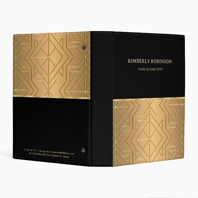 Gold Emboss Mini Binder (Background)