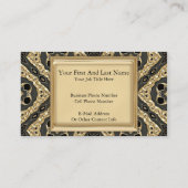 Gold Embossed Lace Business Card (Back)