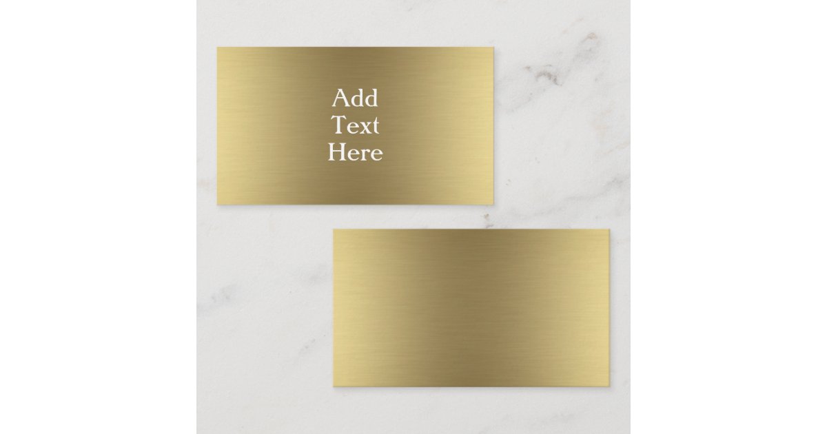 Gold Enclosure Card