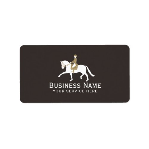 Gold Equestrian Horseback Riding Horse Equine Label