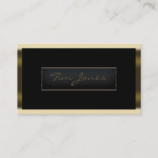 Customizable Gold Exec Business Card Templates