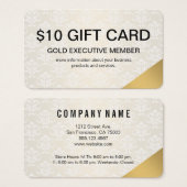 Gold Executive Member / Gift Card (Front & Back)