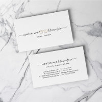 Gold Eye wear Glasses Business Card