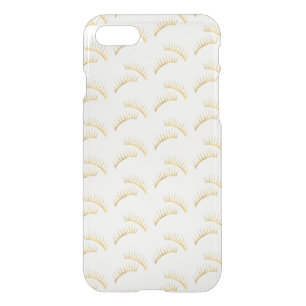 Gold Eyelashes iPhone SE/8/7 Case