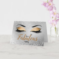 Gold Fabulous Glitter Eyes Standard Birthday