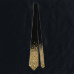 Gold  Fading Waterfall Ombre Glitter look    Neck Tie<br><div class="desc">This design may be personalized by choosing the Edit Design option. You may also transfer onto other items. This design does not contain actual glitter. Contact me at colorflowcreations@gmail.com or use the chat option at the top of the page if you wish to have this design on another product or...</div>