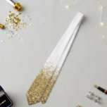 Gold  Fading Waterfall Ombre Glitter look   Neck Tie<br><div class="desc">This design may be personalized by choosing the Edit Design option. You may also transfer onto other items. This design does not contain actual glitter. Contact me at colorflowcreations@gmail.com or use the chat option at the top of the page if you wish to have this design on another product or...</div>