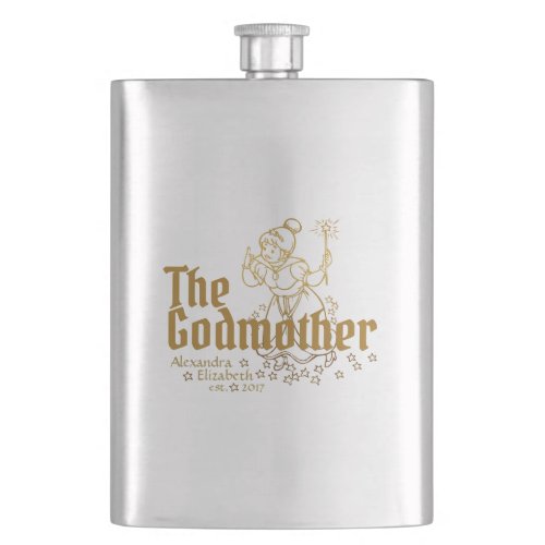 Gold Fairy Customizable The Godmother Flask