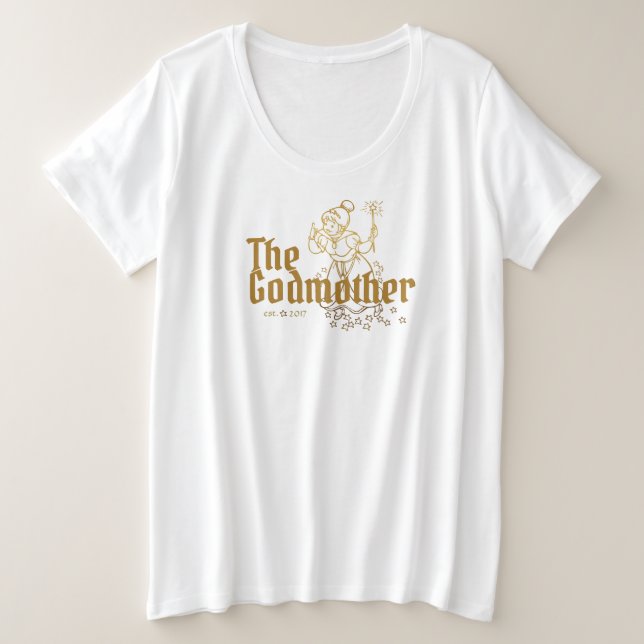 Gold Fairy Customizable The Godmother Plus Size T-Shirt (Design Front)