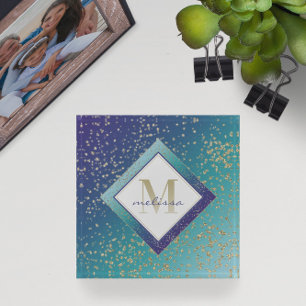 Gold Fairy Dust 🧜‍♀️ Mermaid Gold Monogram Paperweight