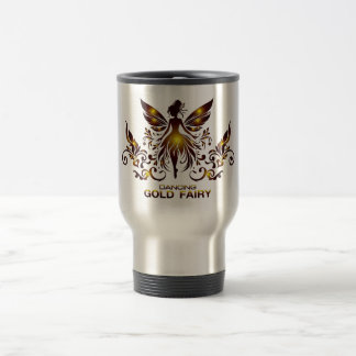 Gold Fairy Tumbler Travel Mug