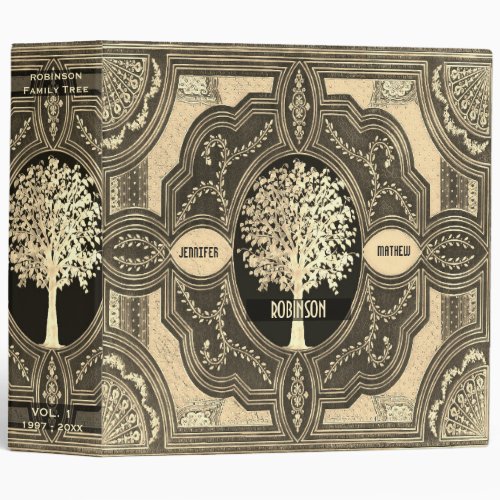 Gold Family Tree Genealogy Album Binder