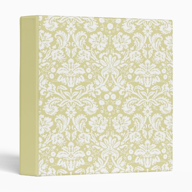 Gold fancy floral damask binder (Front/Spine)