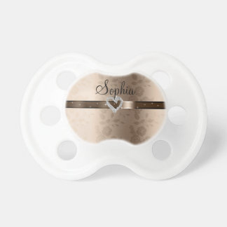Gold, Fancy, Girly Bling Pacifier