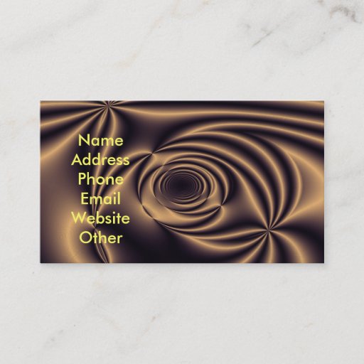 Customizable Gold Fantasy Business Cards