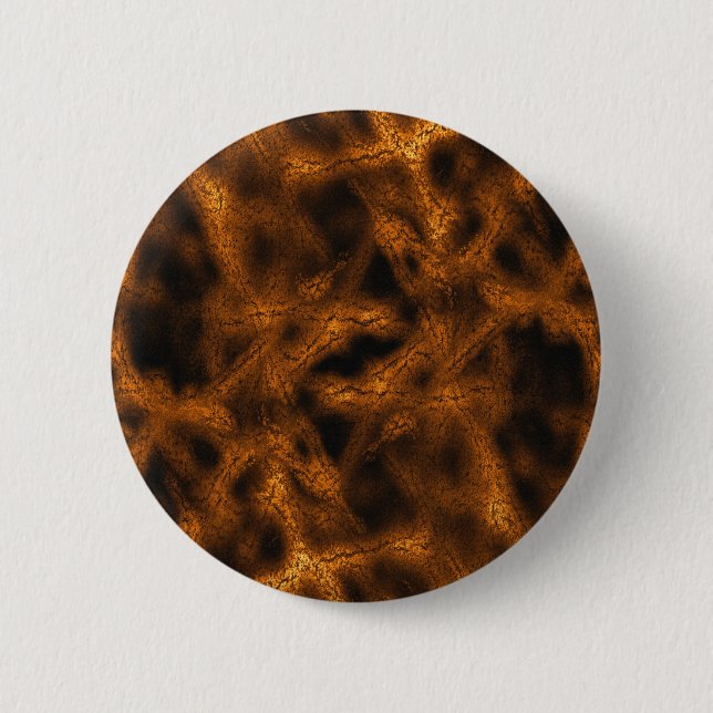 Gold fantasy pattern pinback button (Front)