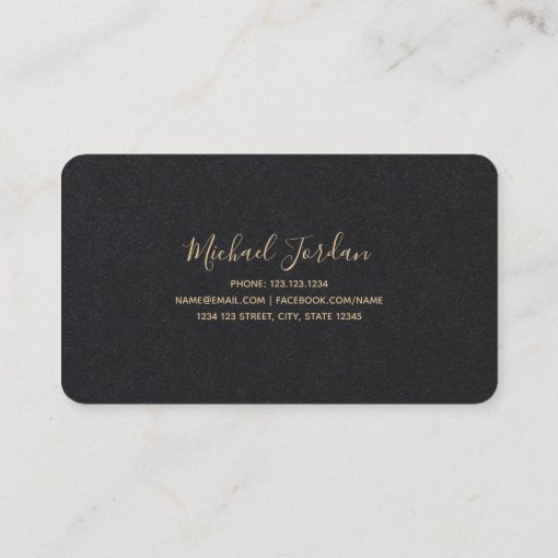 Gold Faux & Black DJ Business Card | Zazzle