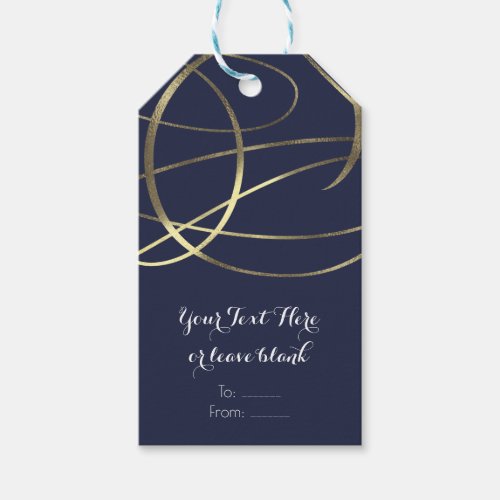 Gold Faux Foil Any Color Wedding Favor Gift Tags