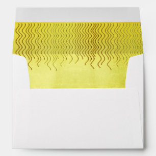Gold Faux Foil glitter Curves for Wedding Envelope
