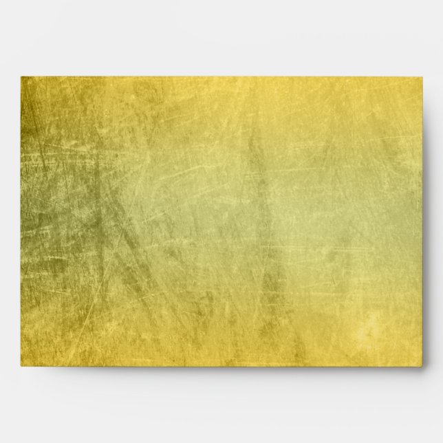 Gold Faux Foil glitter Curves for Wedding Envelope (Front)