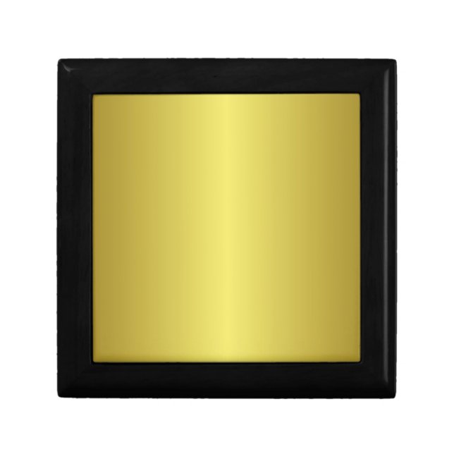 Gold Faux Foil Gradient or Ombre Gift Box (Front)