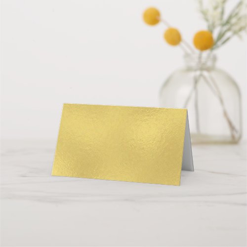 Gold Faux Foil Wedding Folded Place Cards