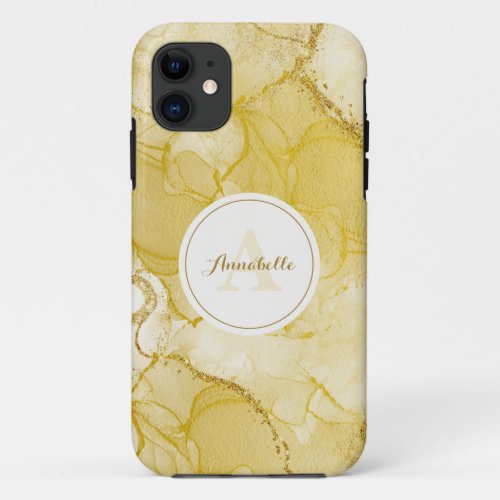Gold Faux Glitter  iPhone 11 Case