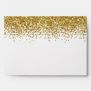Gold Faux Glitter Envelope by peacefuldreams at Zazzle