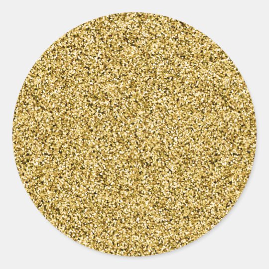 Gold Faux Glitter Envelope Seals