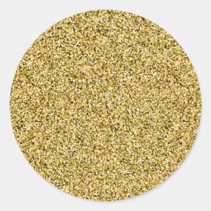 Gold Faux Glitter Envelope Seals