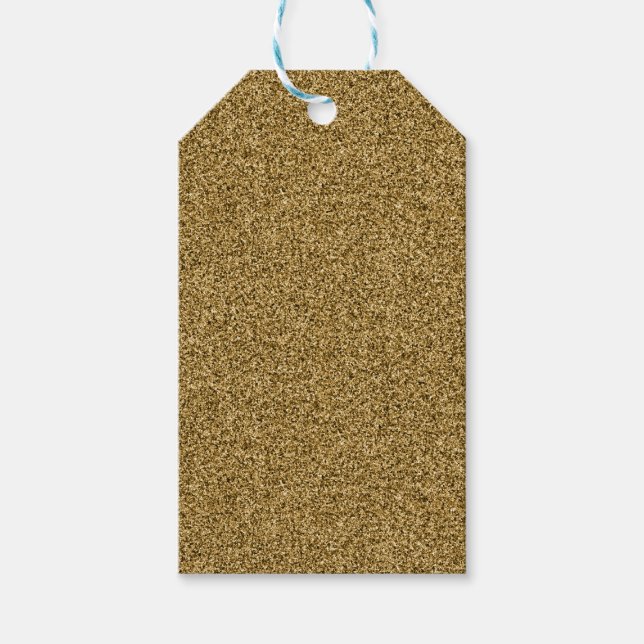 Gold faux glitter gift tags (Front)