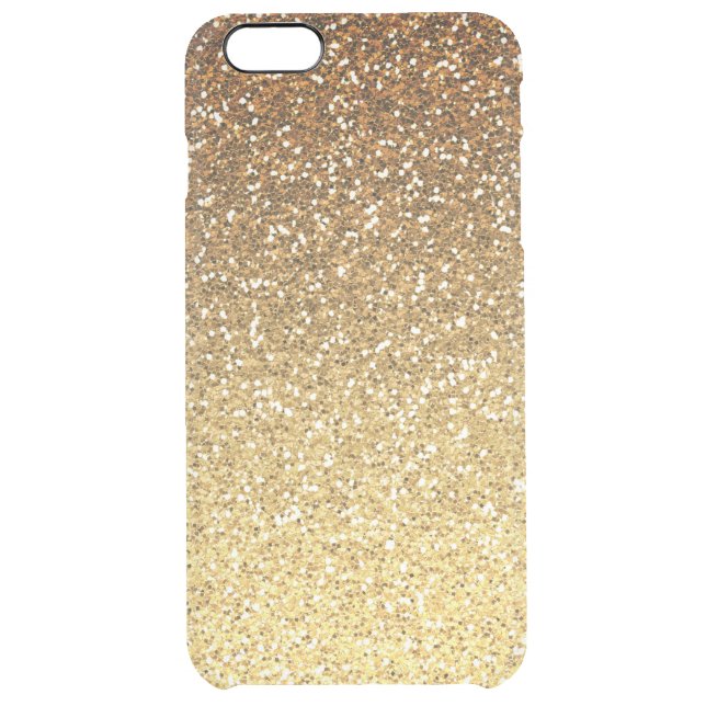 Gold Faux Glitter Ombre Uncommon iPhone Case (Back)