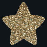 GOLD (faux) GLITTER STAR STICKERS<br><div class="desc">GOLD (faux) GLITTER PRODUCTS - Customize as you wish!  Add a title,  name,  etc.,  or change background color on most products.

Questions? Regella@Rocketmail.com</div>