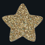 GOLD (faux) GLITTER STAR STICKERS<br><div class="desc">GOLD (faux) GLITTER PRODUCTS - Customize as you wish!  Add a title,  name,  etc.,  or change background color on most products.

Questions? Regella@Rocketmail.com</div>