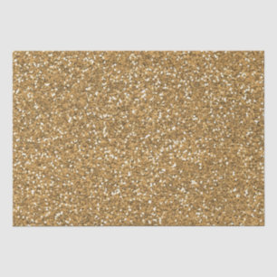 Gold Faux Glitter Tissue Paper