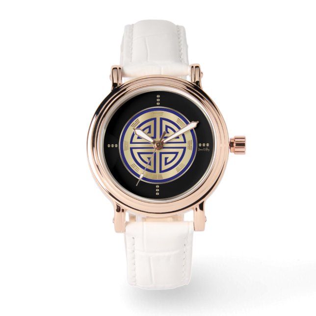 Gold Feng Shui Luxury Symbol Watch (Front)