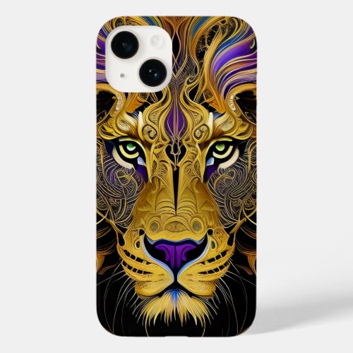 Gold Filigree Lion  Case_Mate iPhone 14 Case