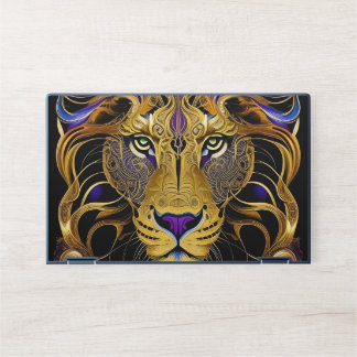 Gold Filigree Lion HP Laptop Skin