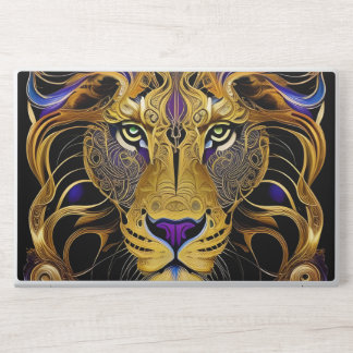 Gold Filigree Lion HP Laptop Skin