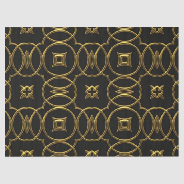 gold filigree tissue paper (Front)