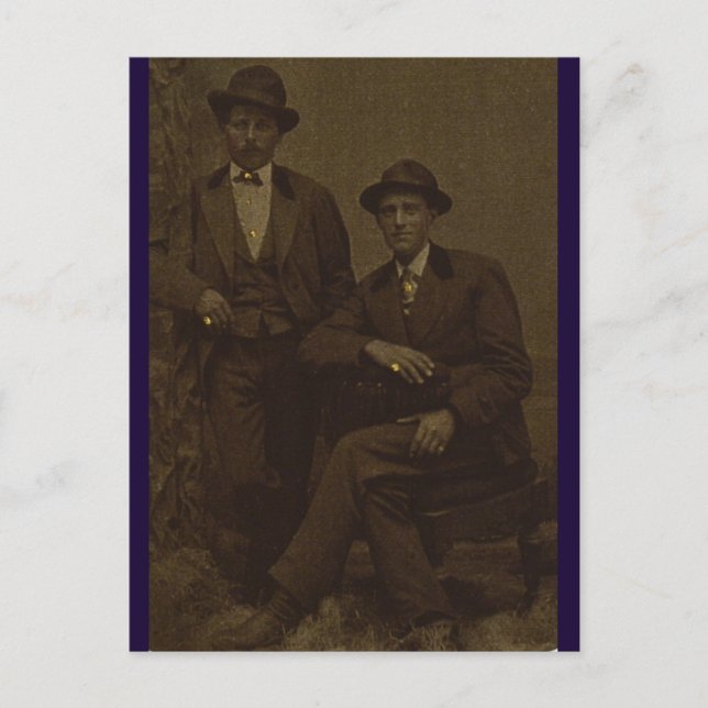 Gold-fingered Gentlemen Postcard (Front)